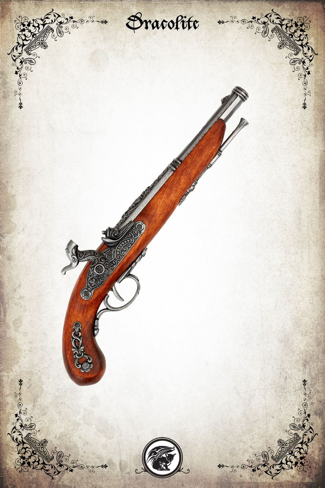 French Percussion Pistol from 1832 (Silver)