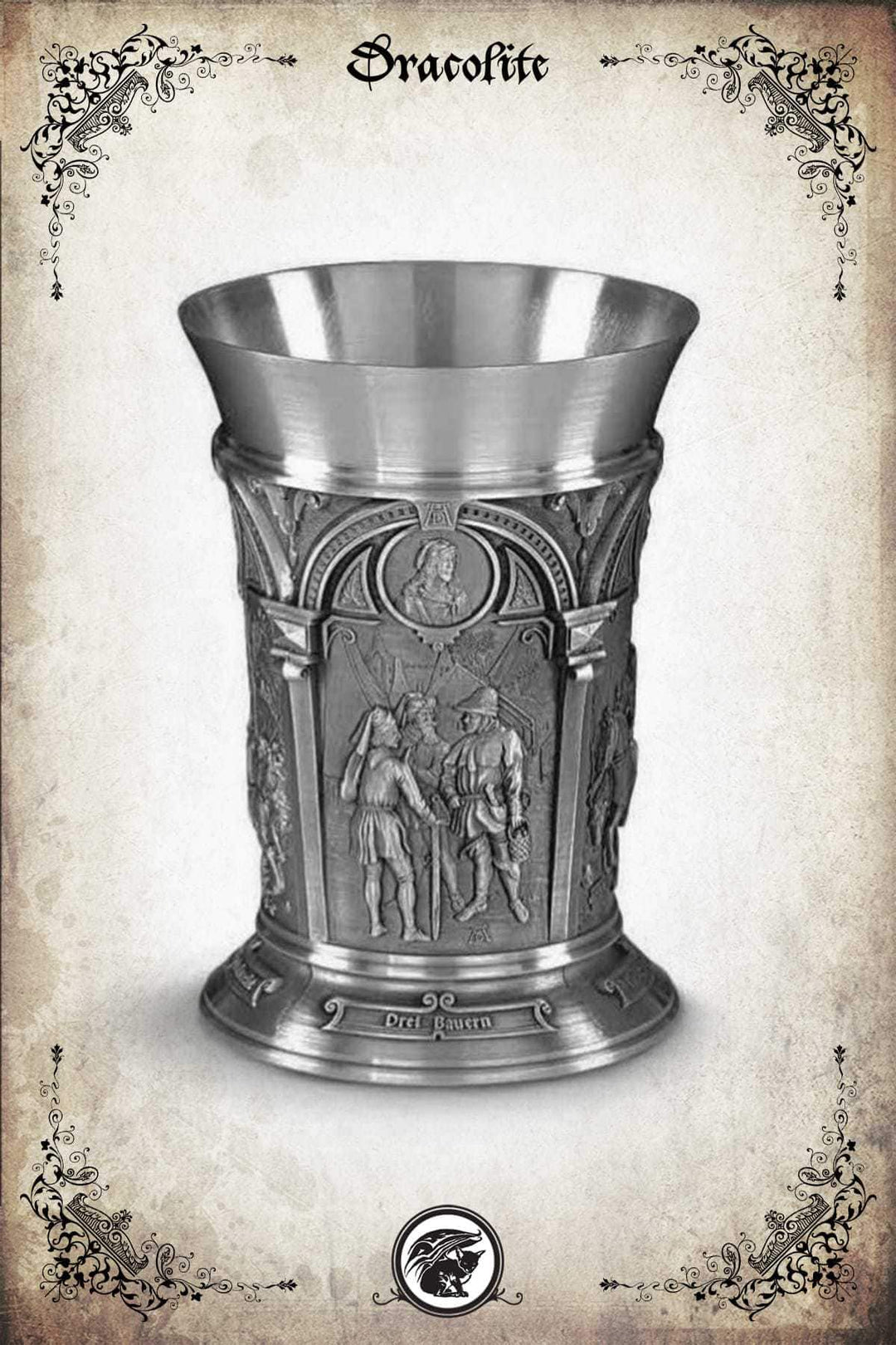 Albrecht Dürer (chevaliers) - verre a bière (13.5cm)