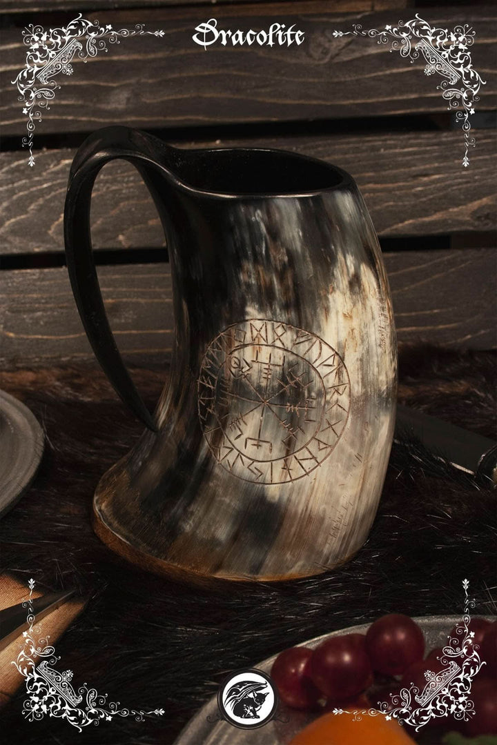 Tasse en Corne 6-8po Gravée