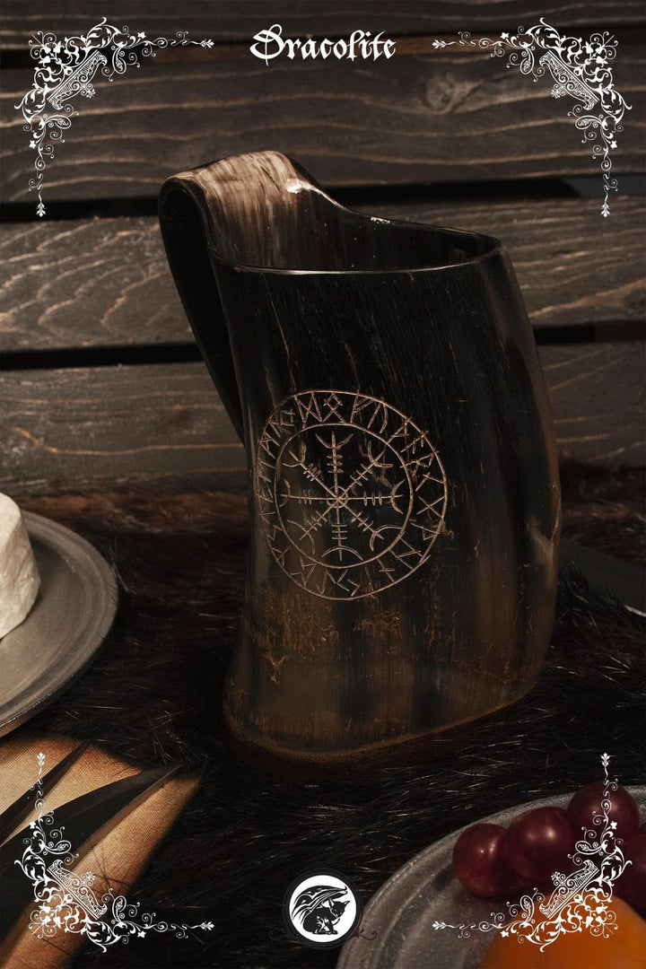 Tasse en Corne 6-8po Gravée