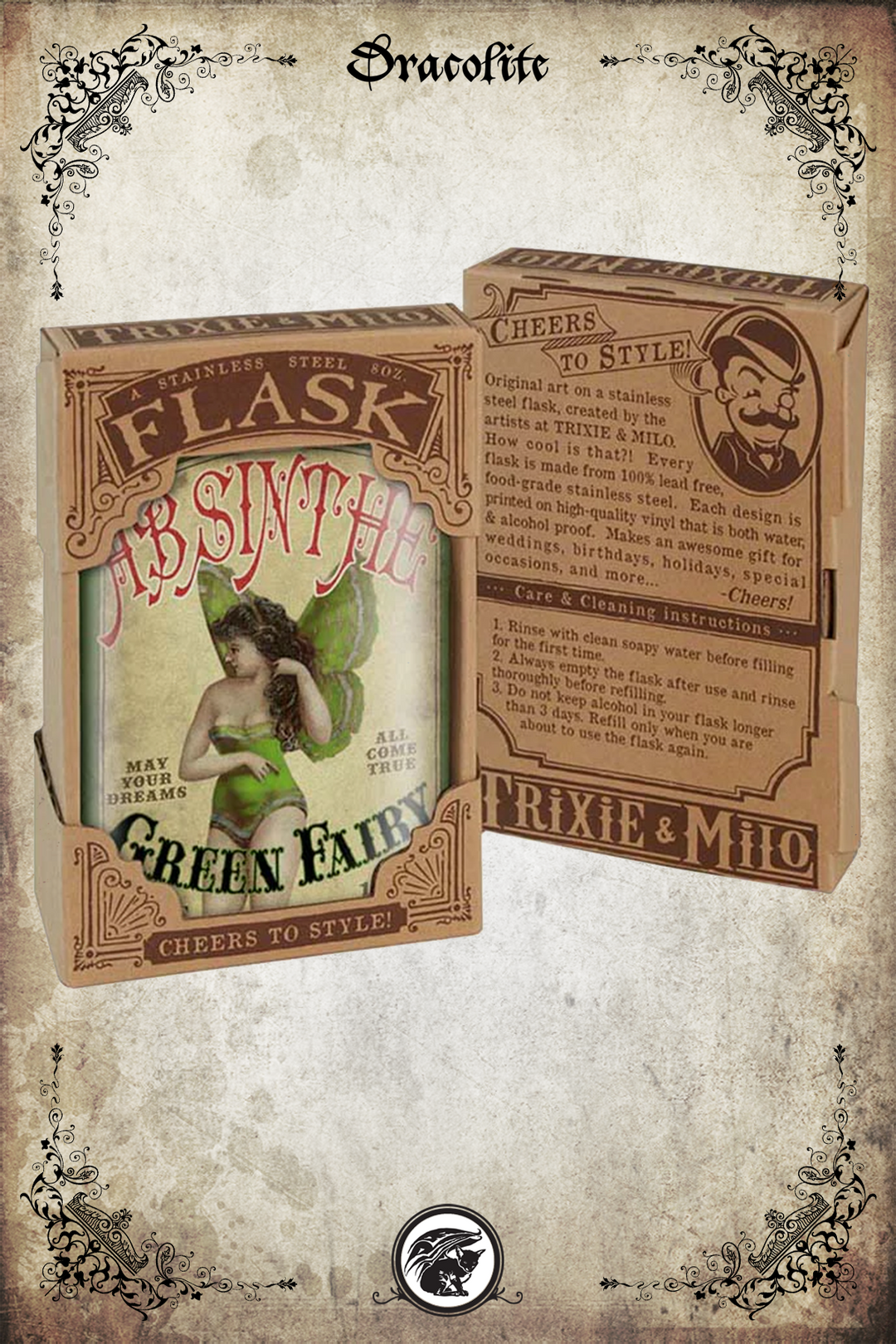 Flask - Green Fairy Absinthe