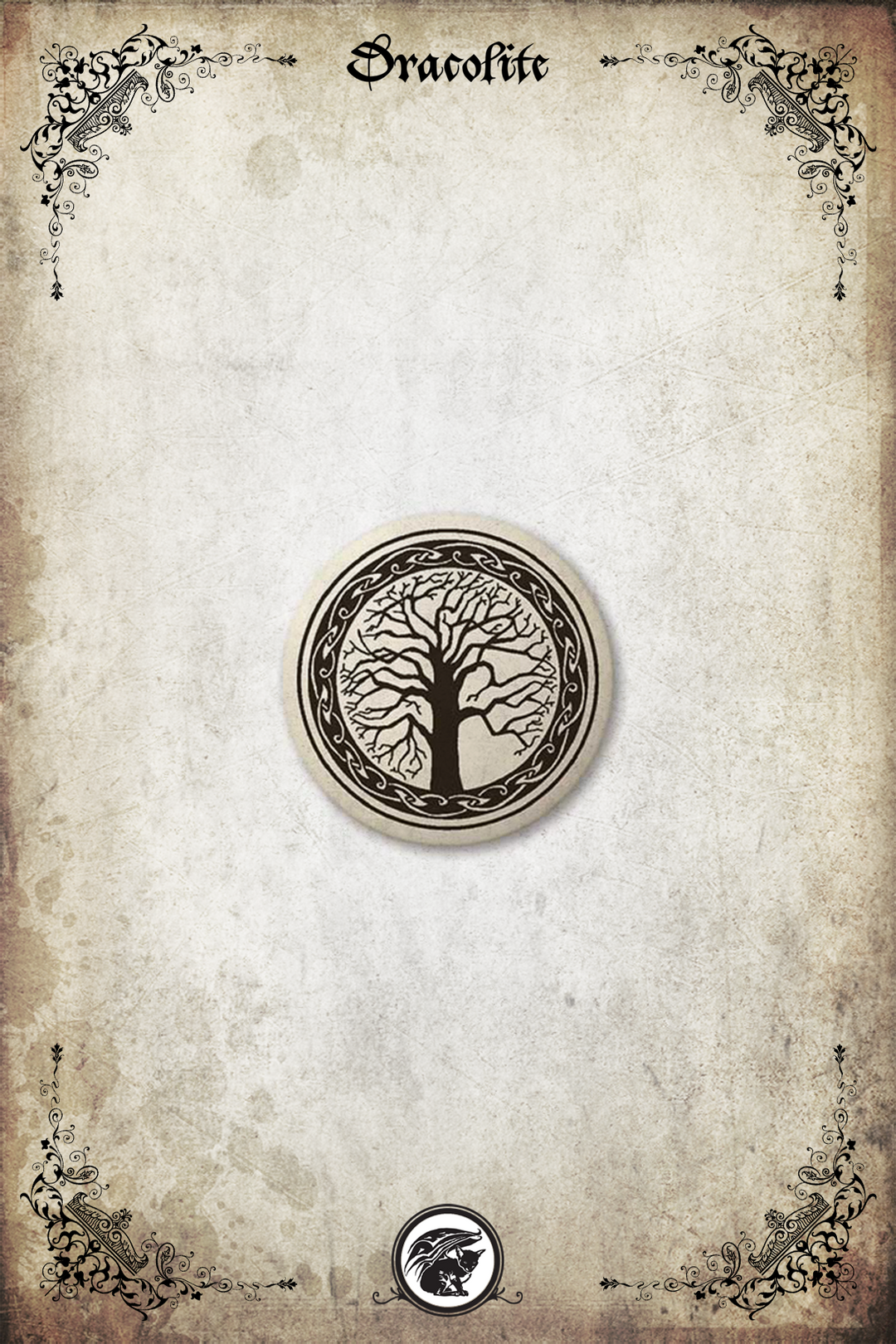 Pendentif Celtique - Arbre sacré (rond)