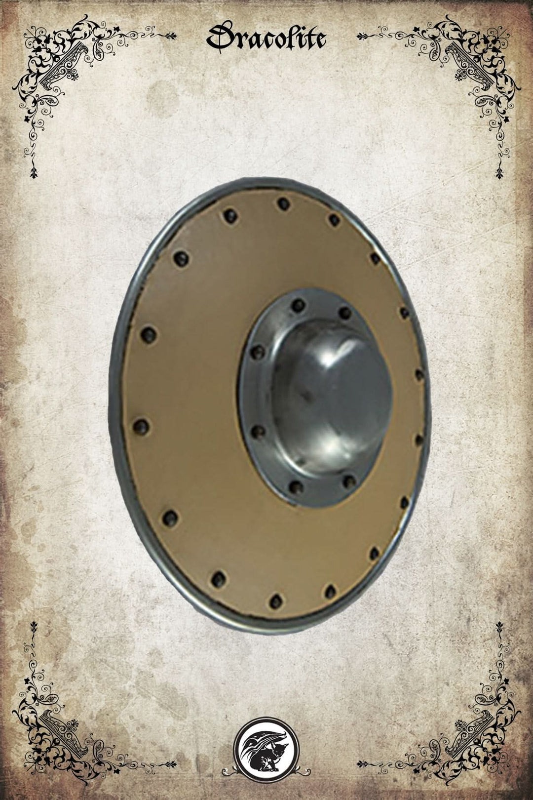 Bouclier Couvert de Cuir 14G 9''