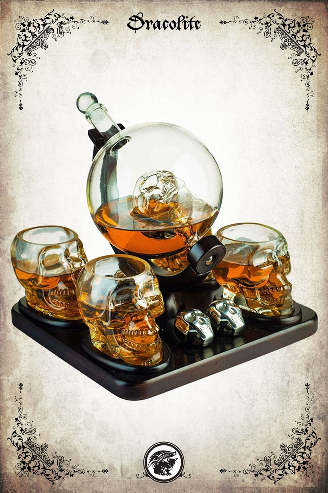 Skull Decanter Globe