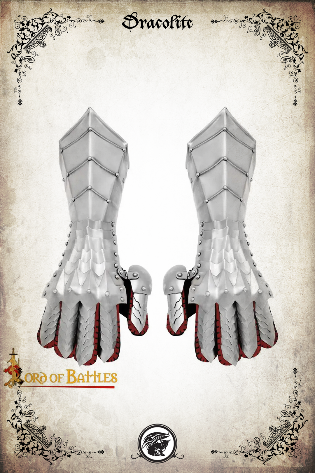 Steel Knight Gauntlet - Medieval Style Articulated Protection GN