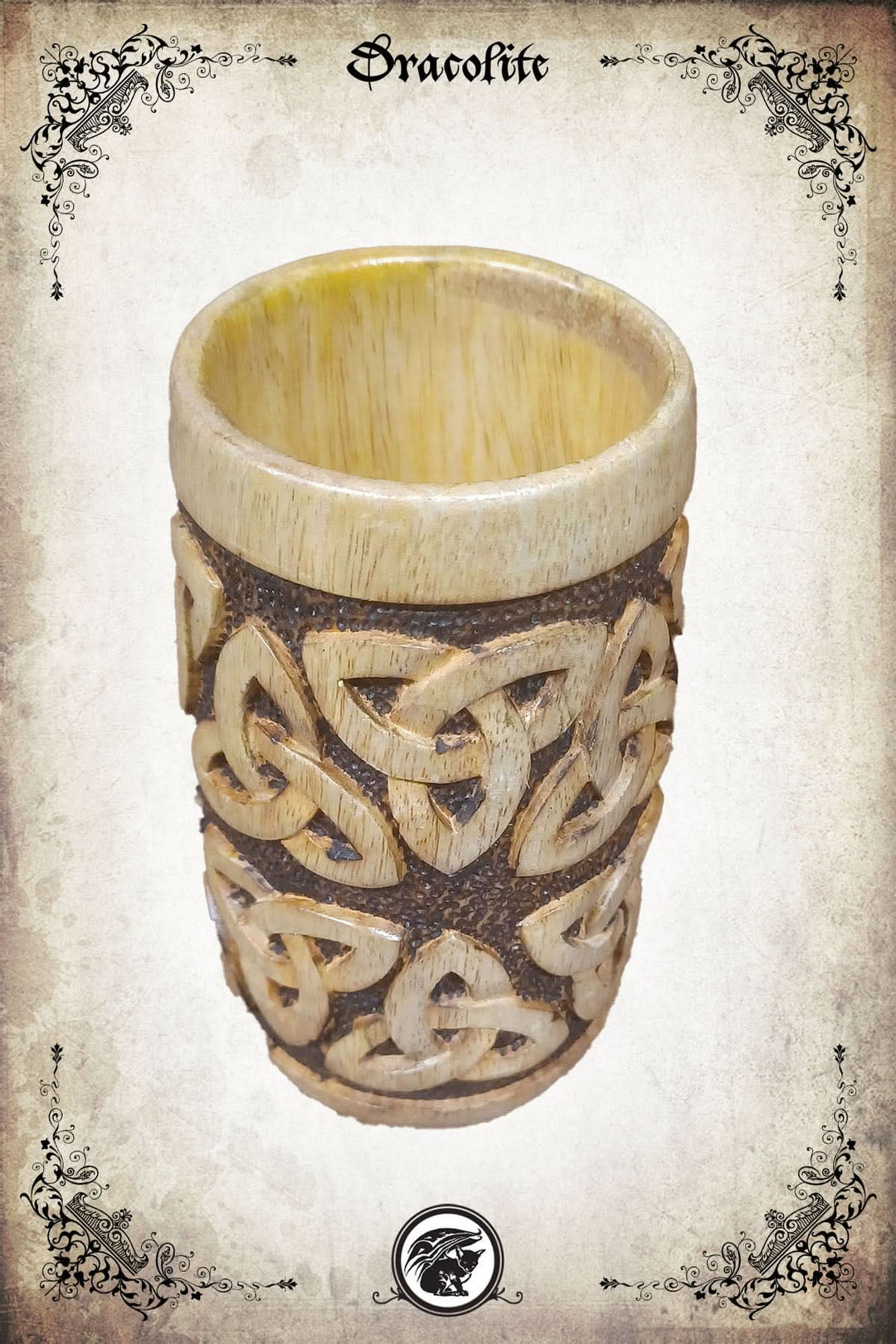 Wooden Triskelion Goblet