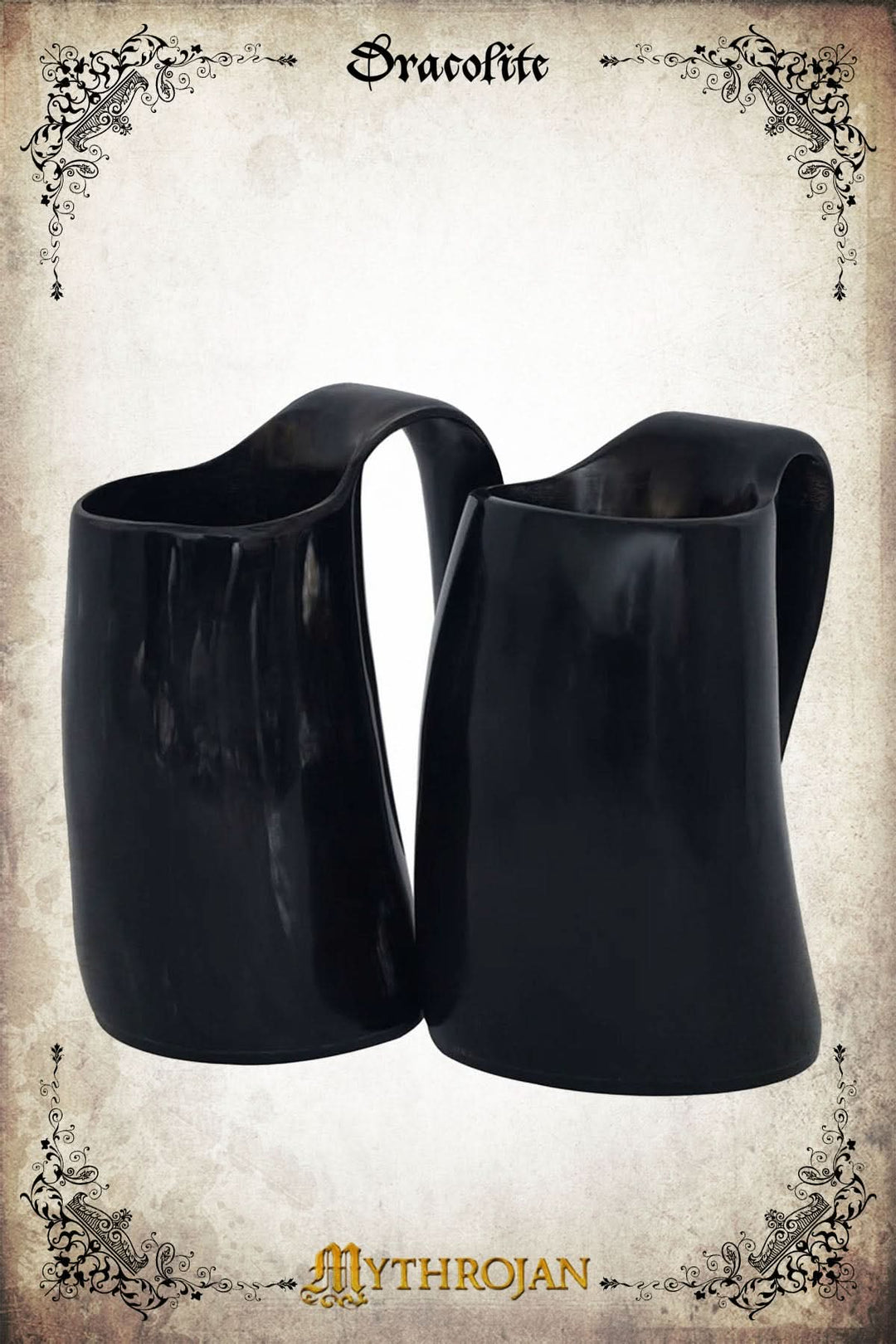 Duo de Tasses Viking en corne