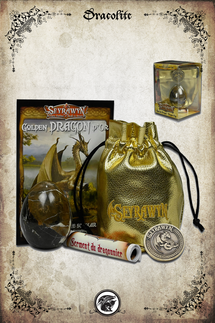 Ensemble Œuf de Dragon et Bourse + Pièce de Collection