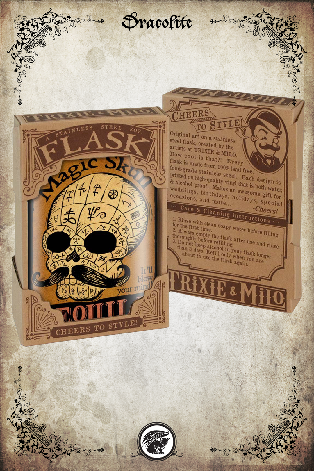 Flask - Magic Skull Tequila