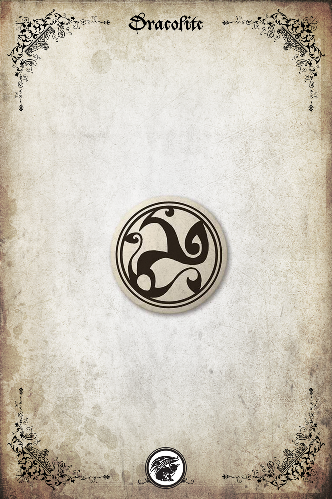 Pendentif Celtique - Spirales (rond)
