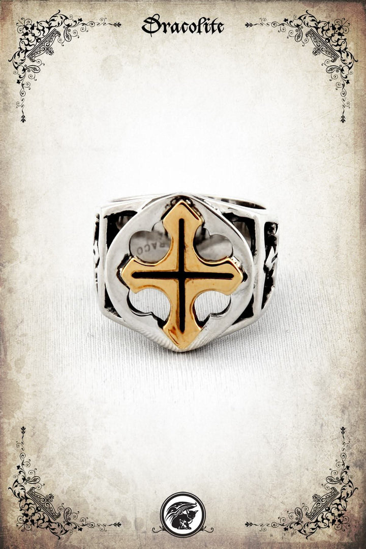 Templar Ring with Cross