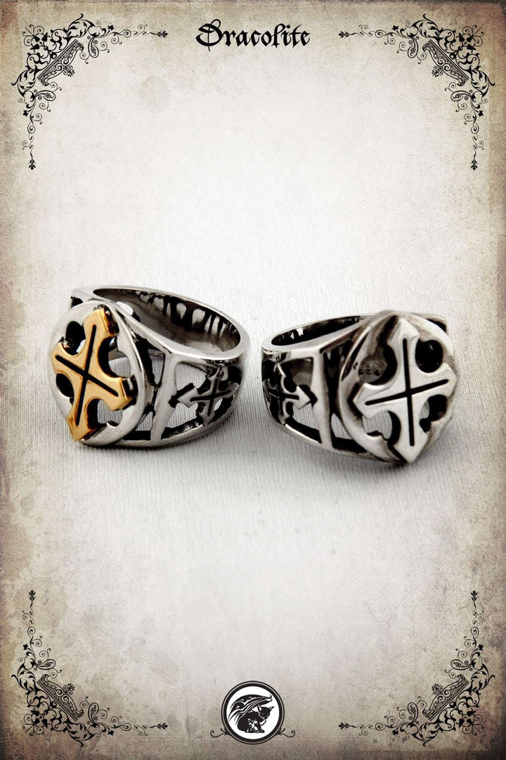 Templar Ring with Cross