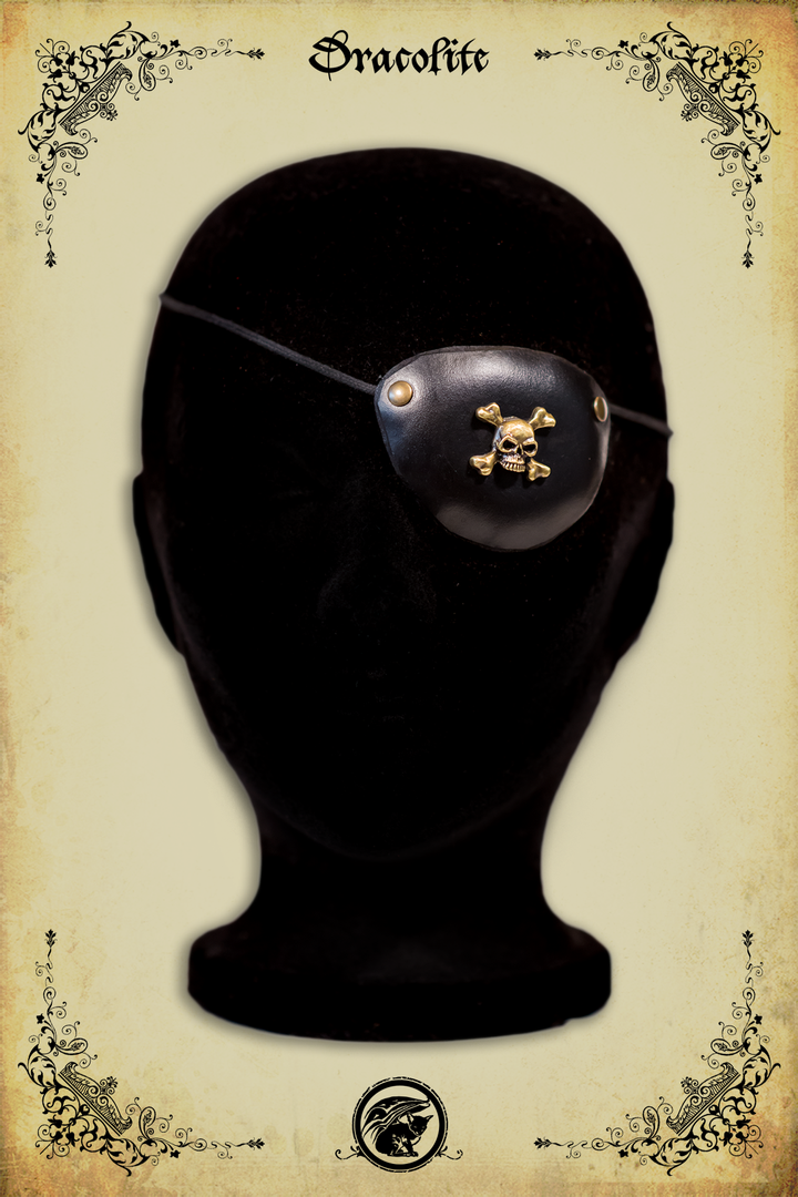 Cache-oeil avec motifs variés - Tête de mort, effet bois, alchimiste et rune