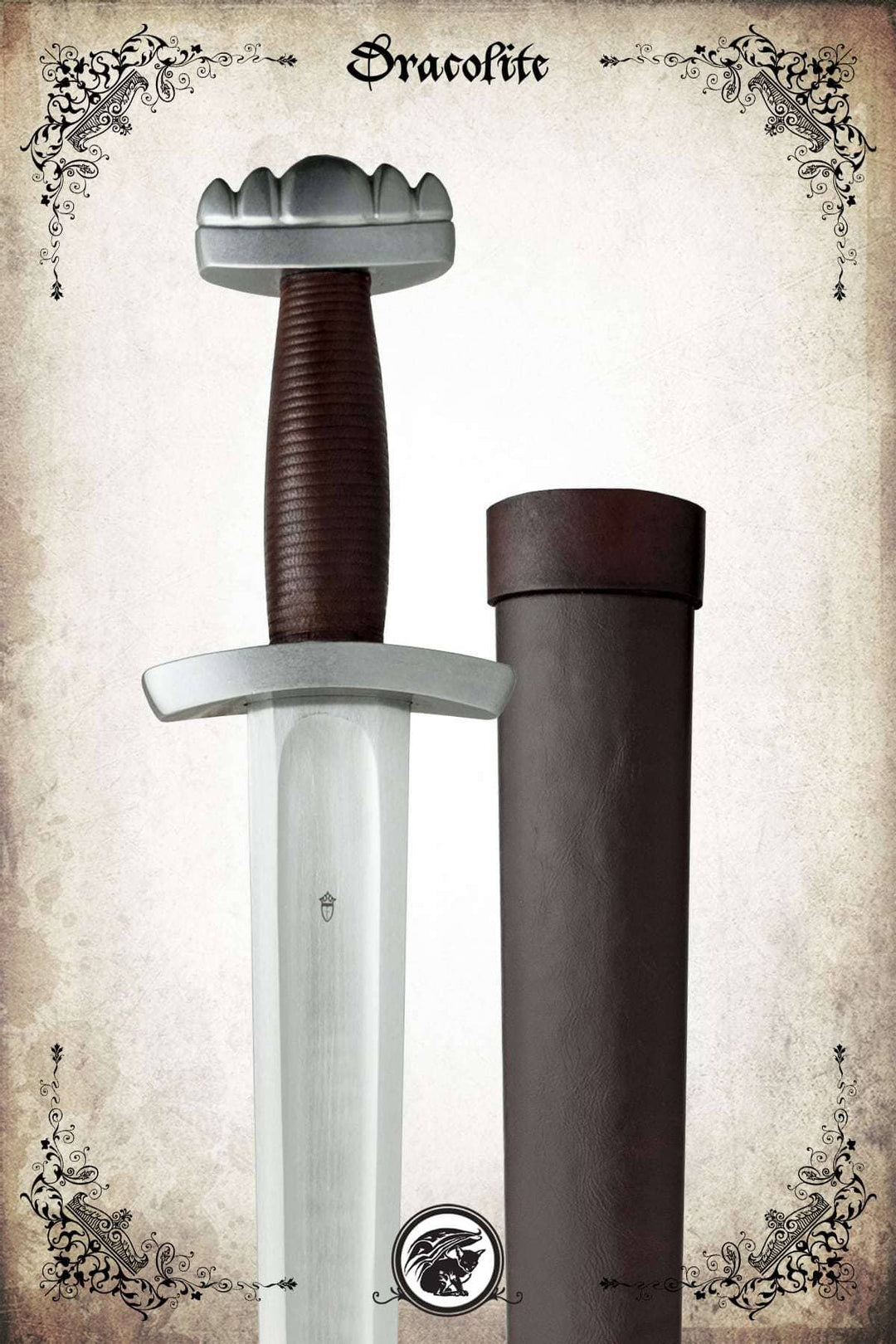 Épée d'Alexandrie forgée à la main, épée viking du XVe siècle Épée d'Alexandrie forgée à la main, épée viking du XVe siècle