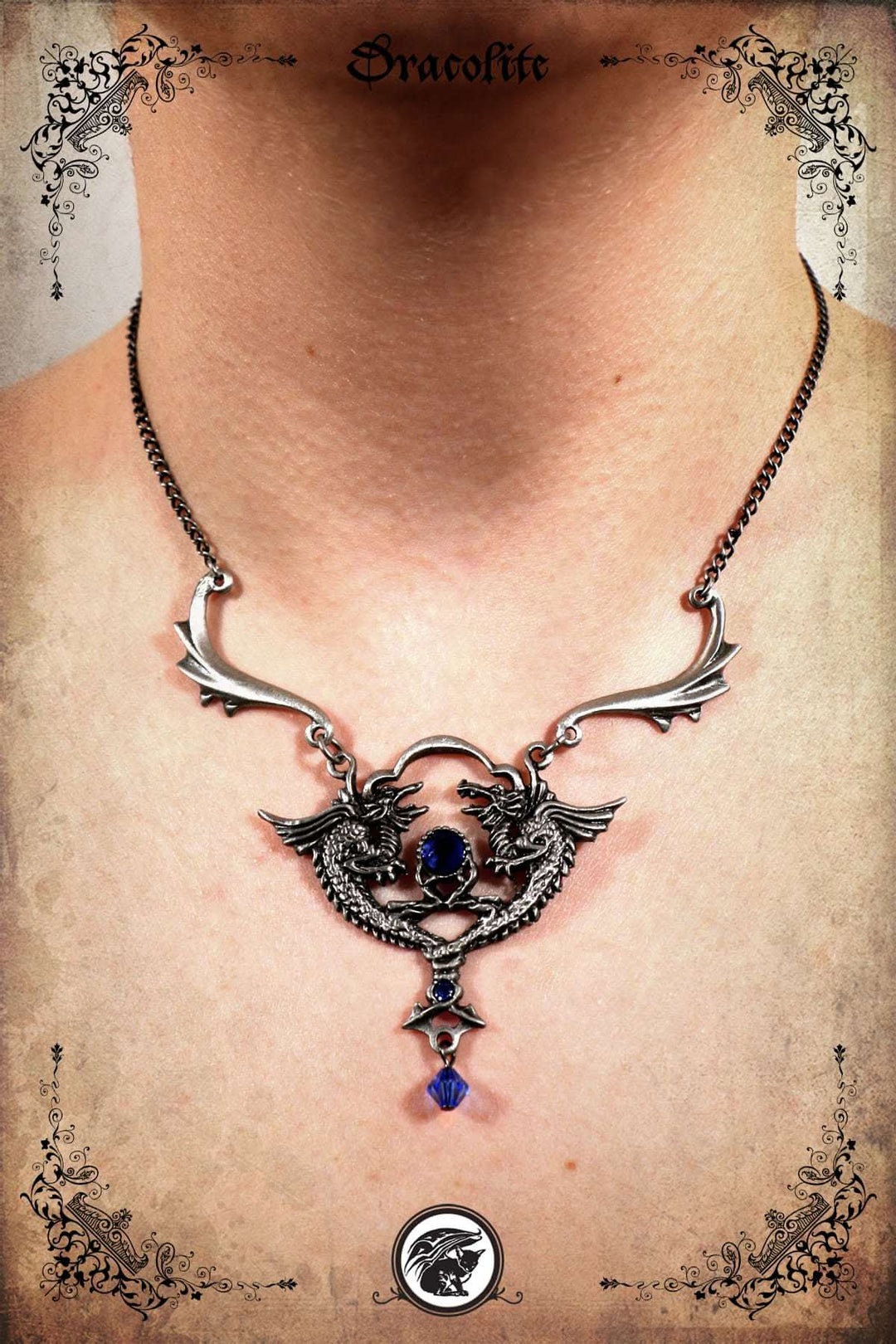 Gemini Dragons Necklace 