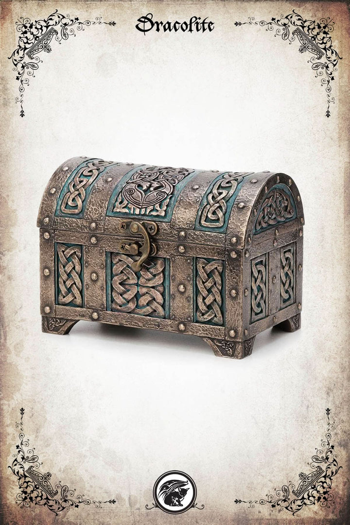 Celtic Knot Treasure Chest with Latch