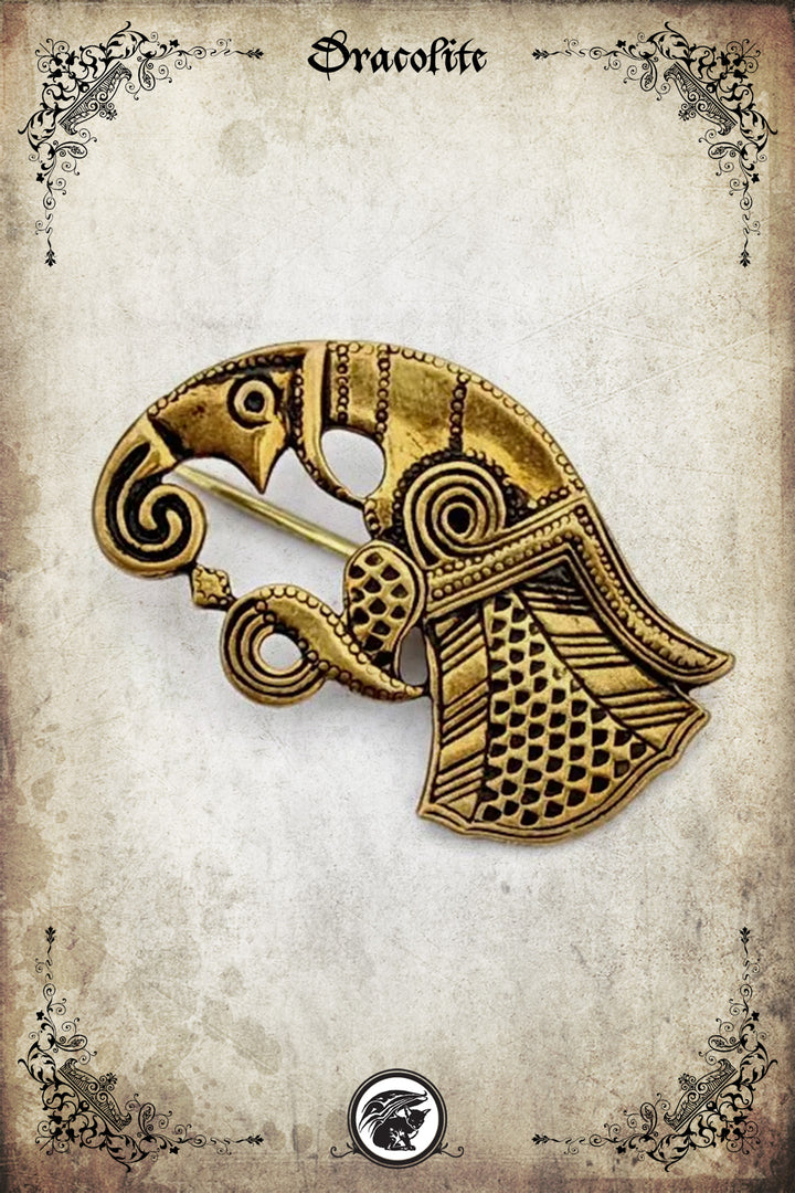 Broche corbeau règne vendel