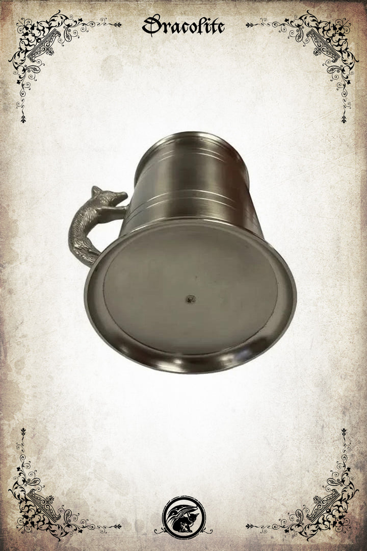 Chope renard – chope métallique avec anse sculptée