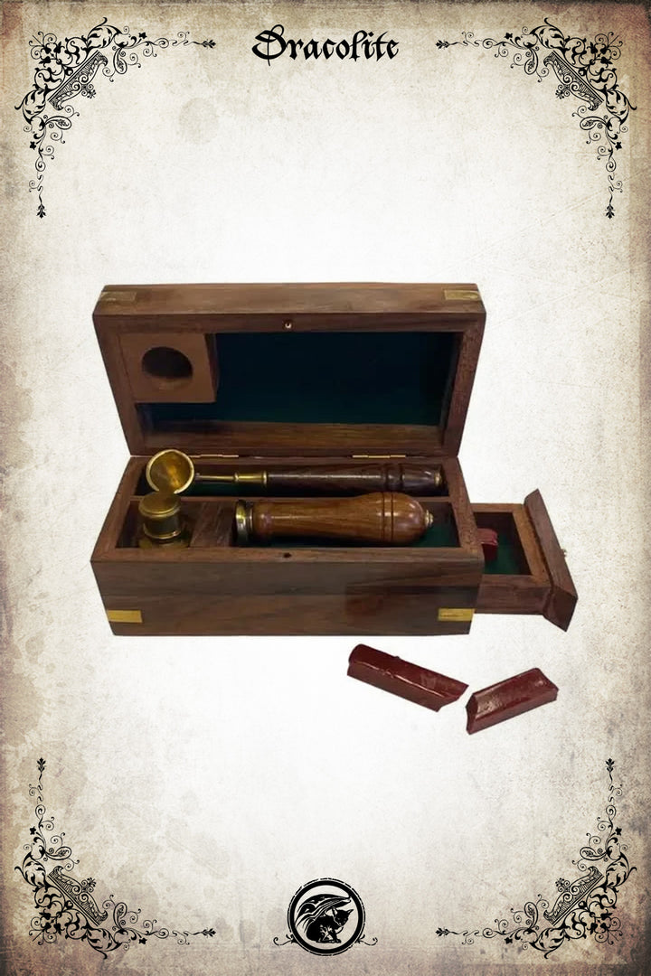 Coffret de sceau en cire – kit d’écriture & de correspondance