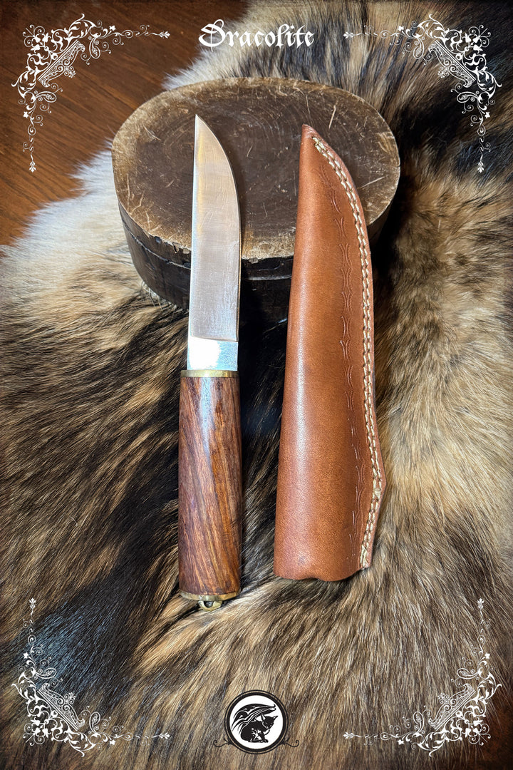 Couteau Viking forgé - Manche Bois