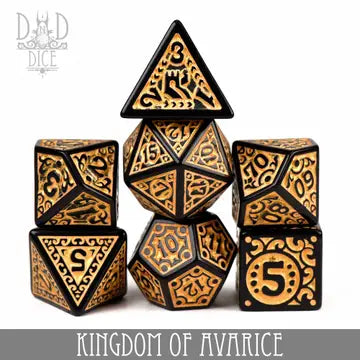 Set of 7 skull dice