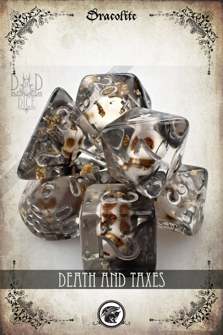 Set of 7 skull dice