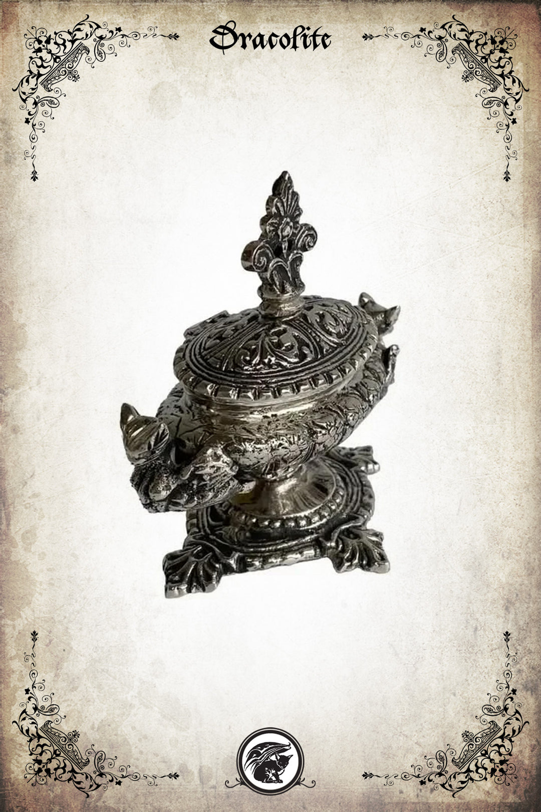 Antique Dragon Inkwell