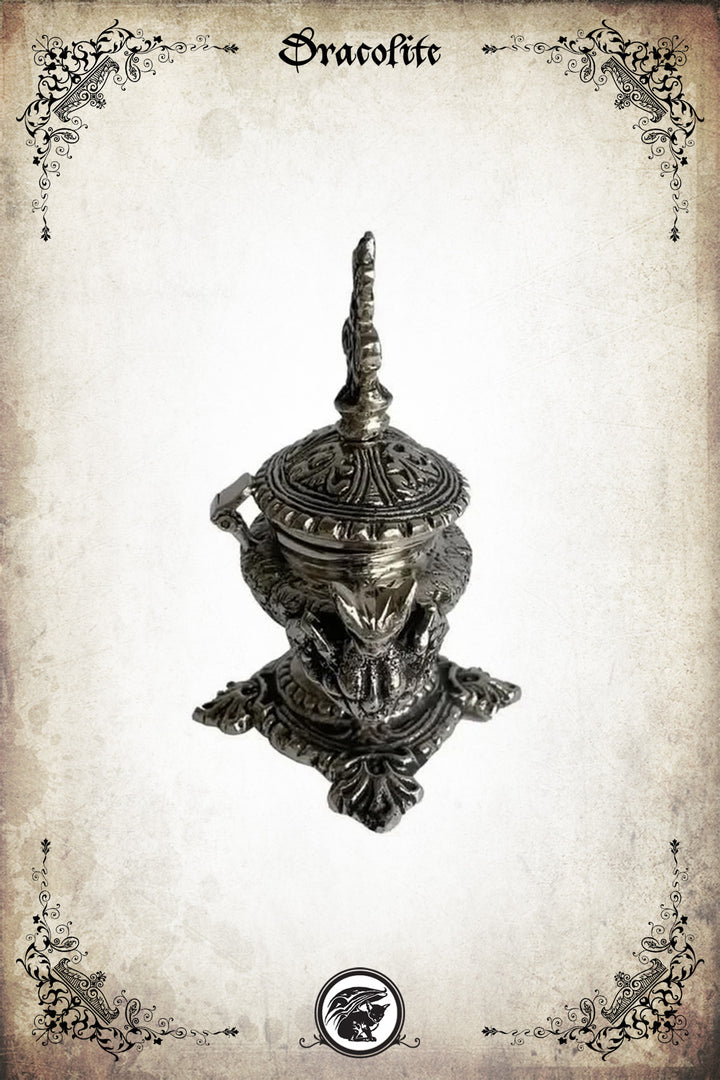 Antique Dragon Inkwell