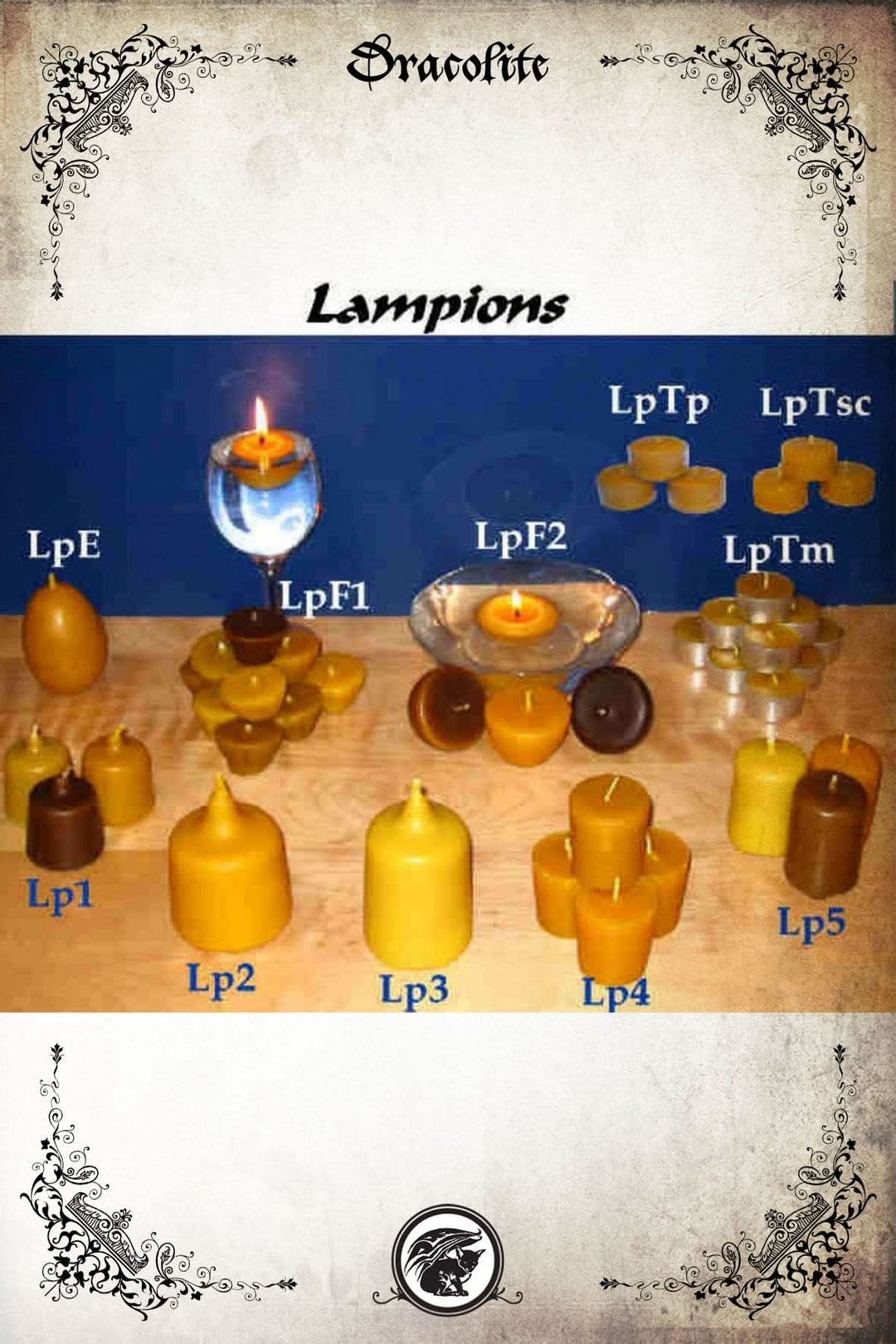 Beeswax lanterns with different burn times