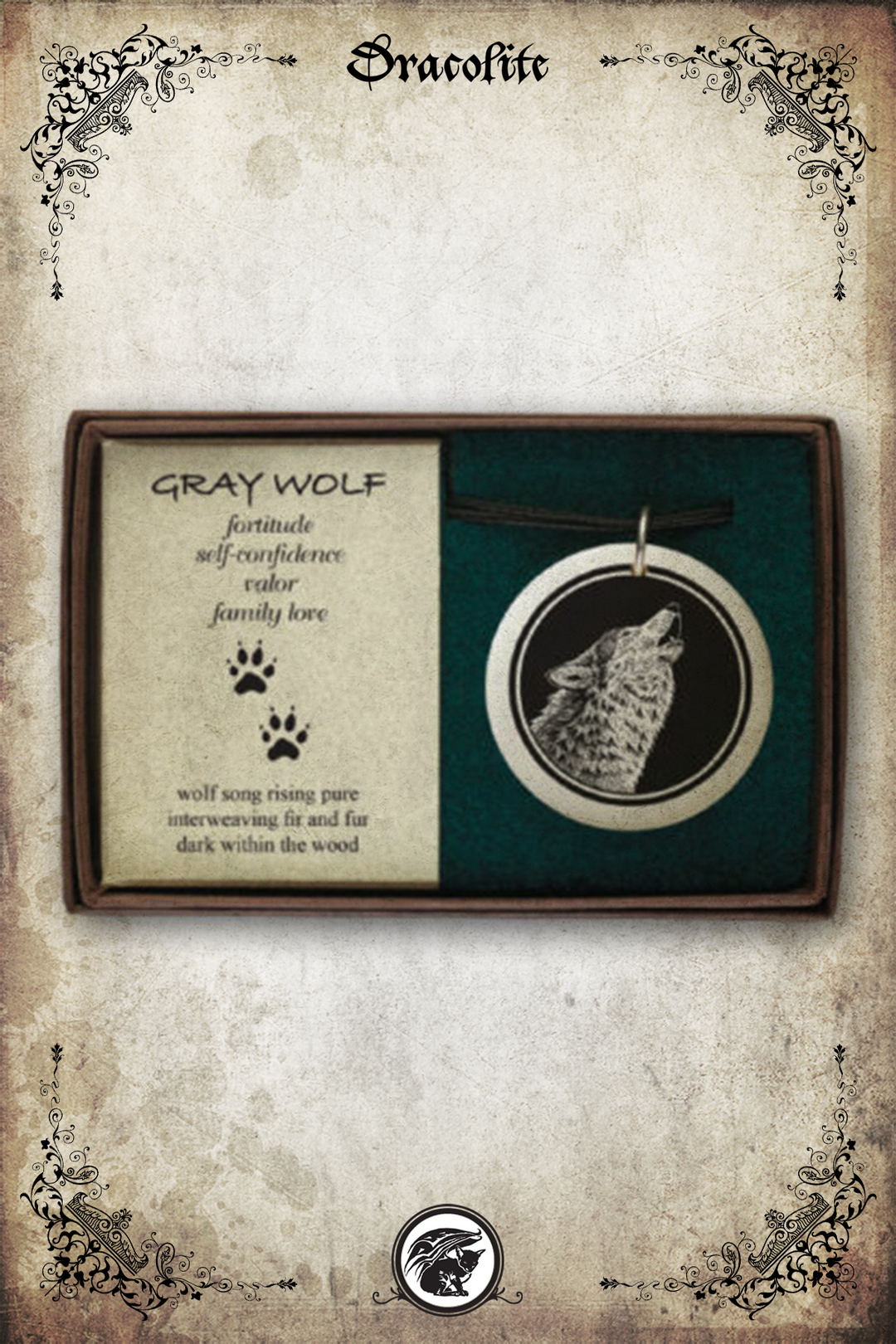 Animal Pendant - Gray Wolf ver.3