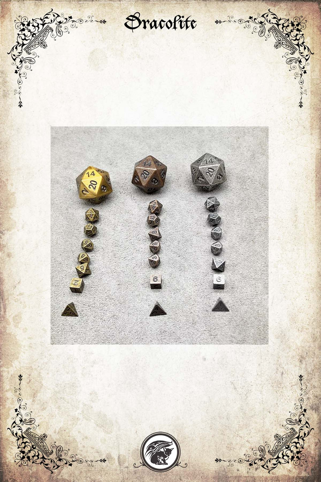 Ensemble de Dés Miniatures en Métal