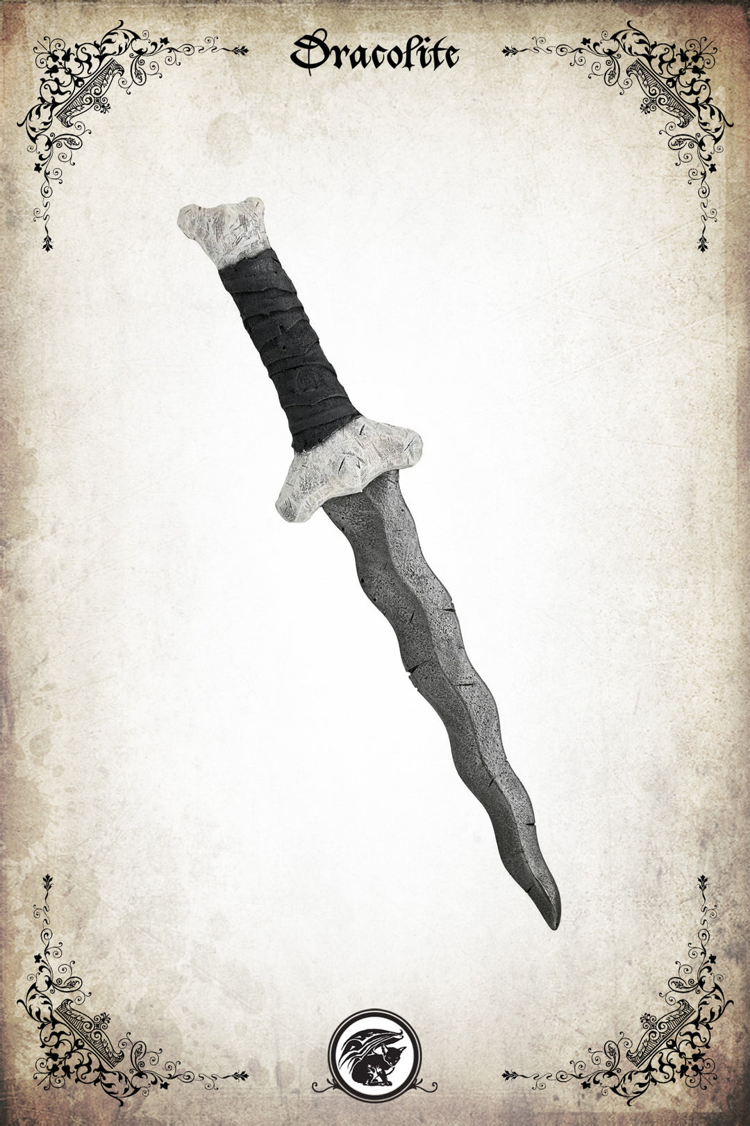 Dague kriss orque – arme de GN en mousse