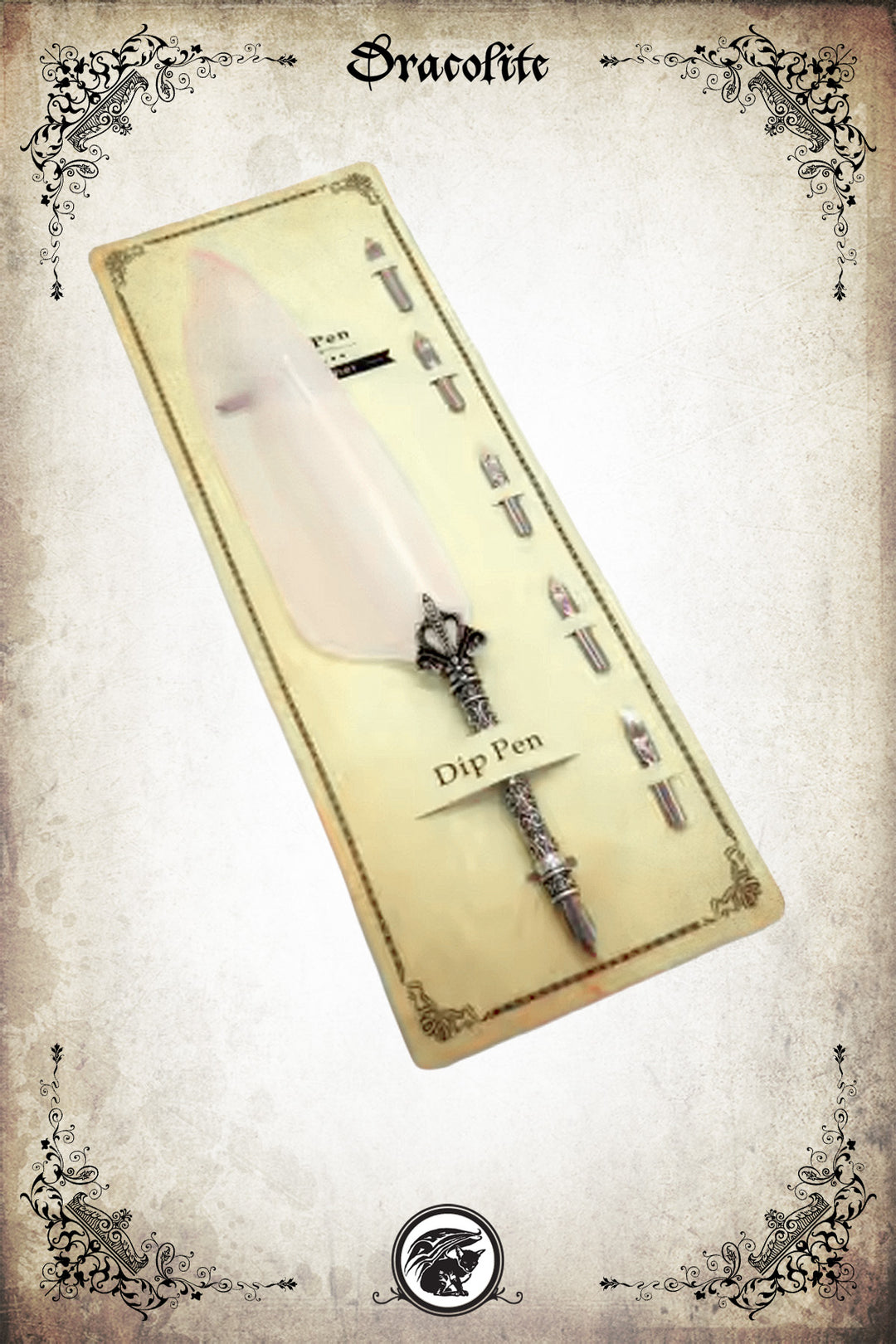 Ensemble de Calligraphie plume et 6 pointes