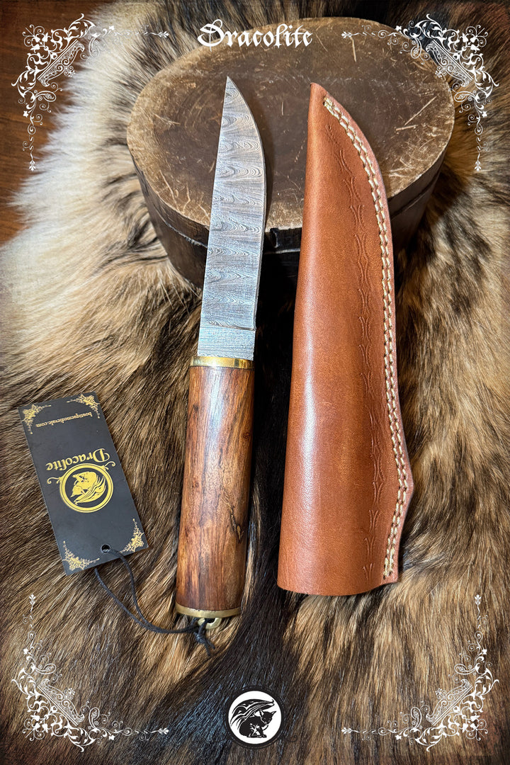 Couteau Viking forgé - Manche Bois